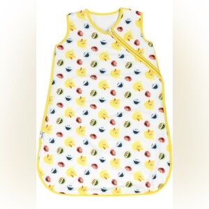 Yellow and White Sleep Sacks with Playful Design